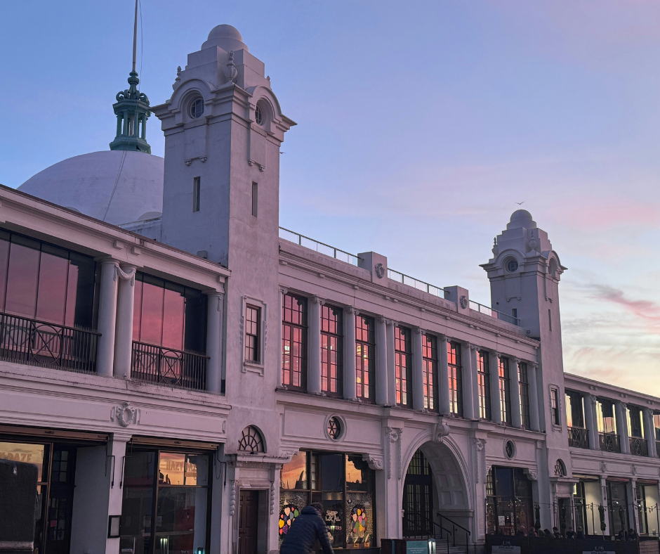 Spanish City at sunset 