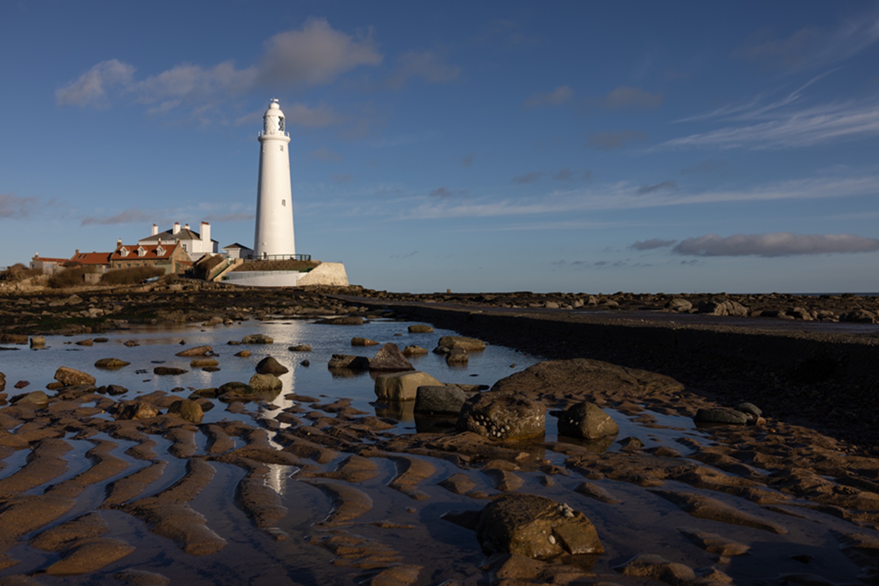 St Mary's Lighthouse and island 