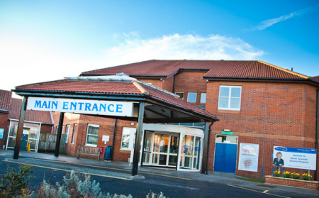 Image of the entrance to Rake Lane Hospital