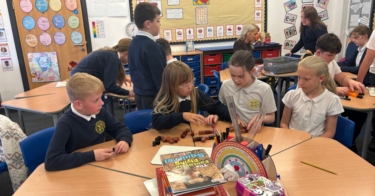 Pupils at St Bartholomew's Primary School
