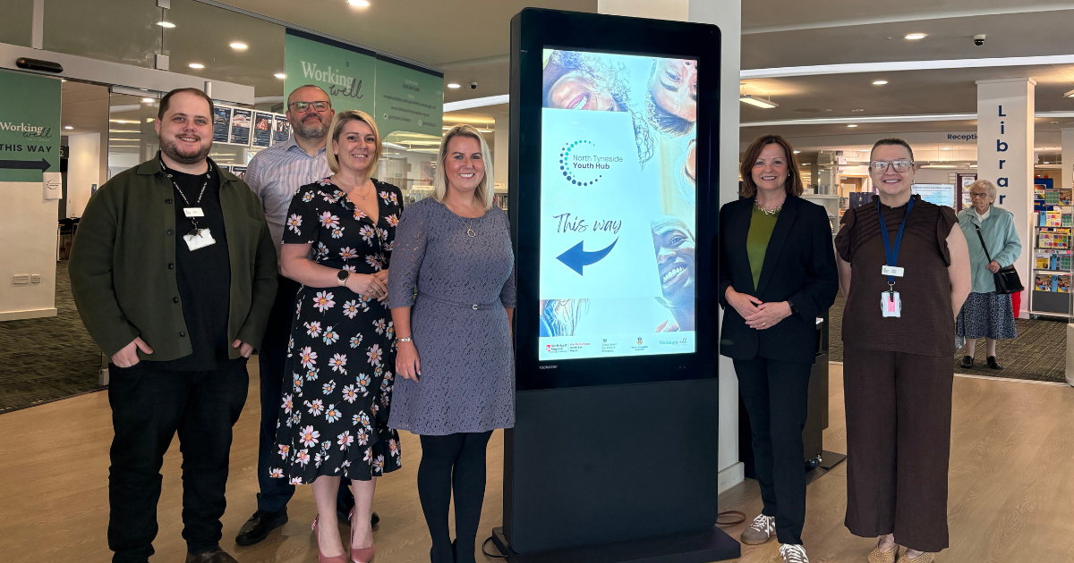Representatives from North Tyneside Council and DWP pictured at the Working Well Hub in Wallsend
