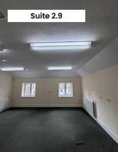 Empty room with two windows