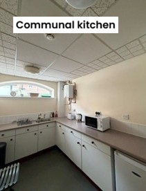 Kitchen with waist height units