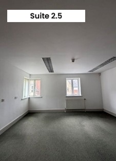Empty room with two windows