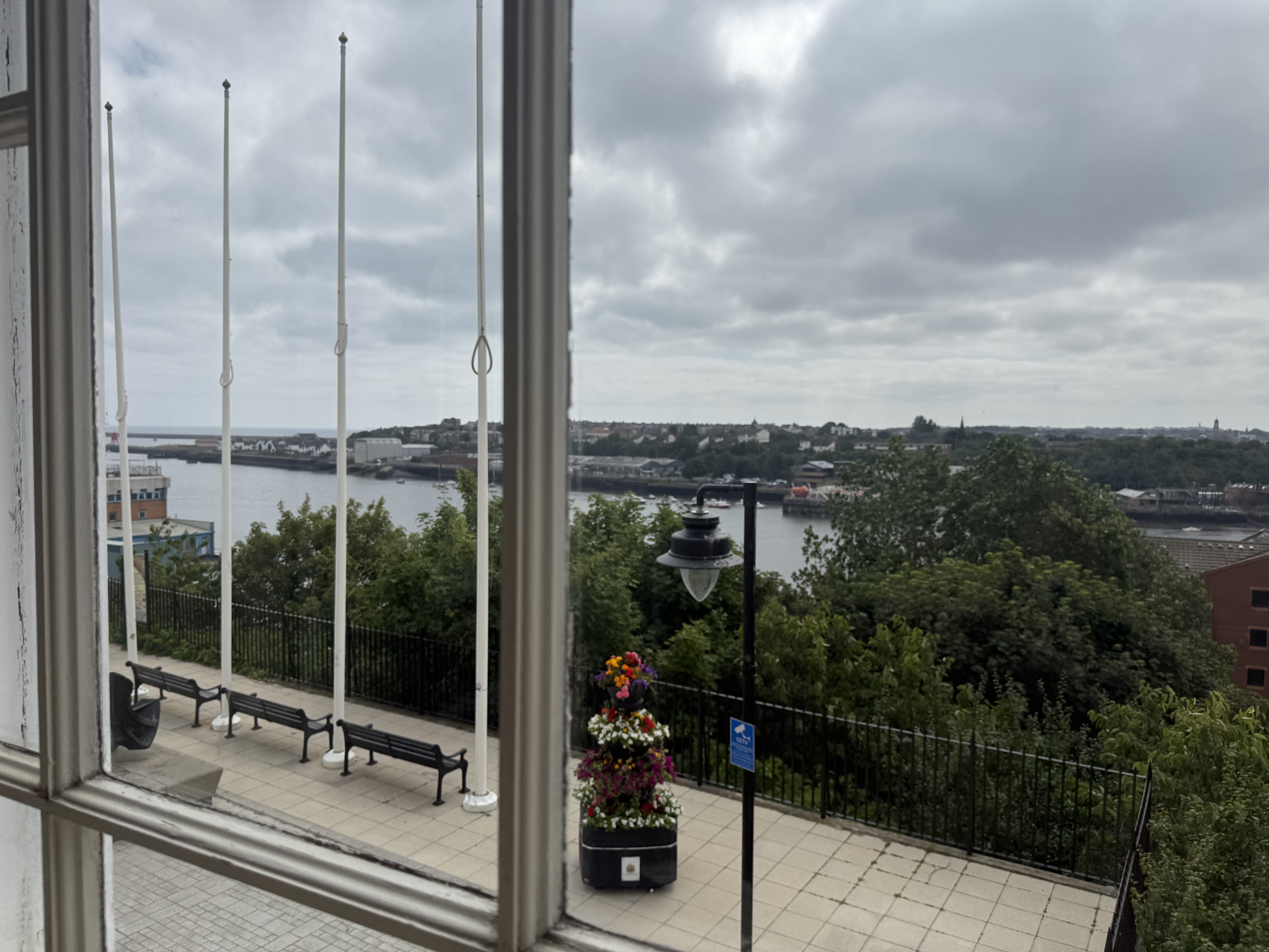 The view from the Tyne View Room of the River Tyne 