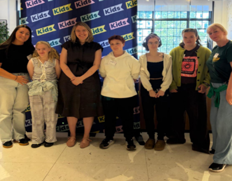 Representives from North Tyneside's SEND Youth Forum pictured in London with the participation team