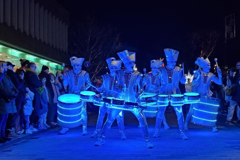The Spark! LED drummers led the parade