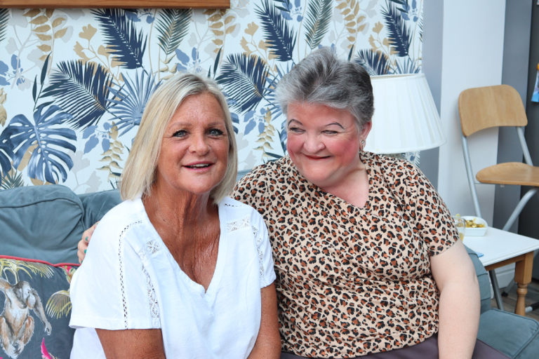 Diane pictured in her home.