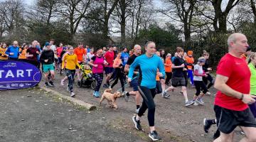 Runners at Rising Sun parkrun