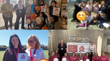 Groups of people celebrating winning a top nursery award