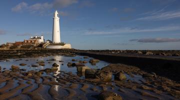 St Mary's Lighthouse and island 