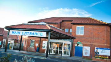 Image of the entrance to Rake Lane Hospital