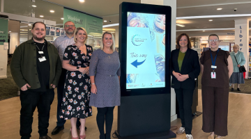 Representatives from North Tyneside Council and DWP pictured at the Working Well Hub in Wallsend