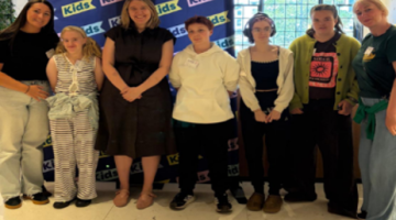 Representives from North Tyneside's SEND Youth Forum pictured in London with the participation team