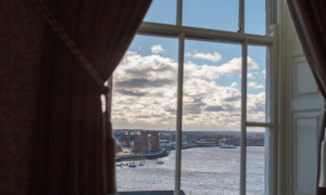 view of the river tyne from a large window