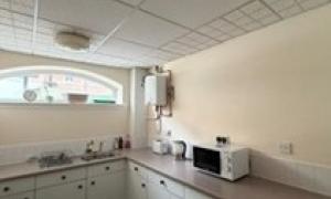 Kitchen with waist height units