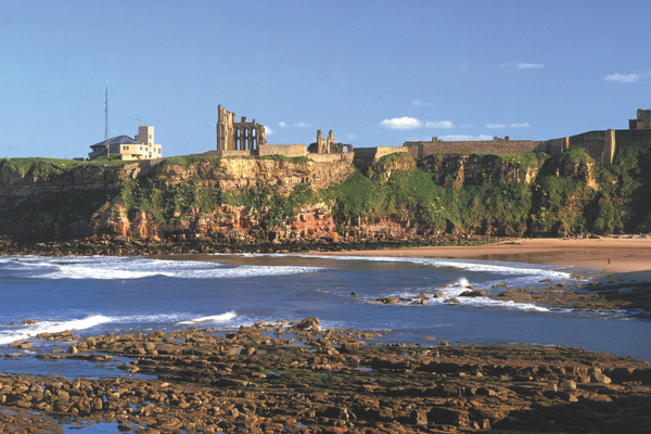 A panoramic image of Tynemouth Priory